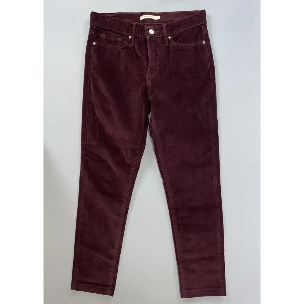 Levi's 311 Shaping Skinny 5-Pocket Jean Style Corduroy Pants, Cords. Women's 27. - Picture 1 of 5